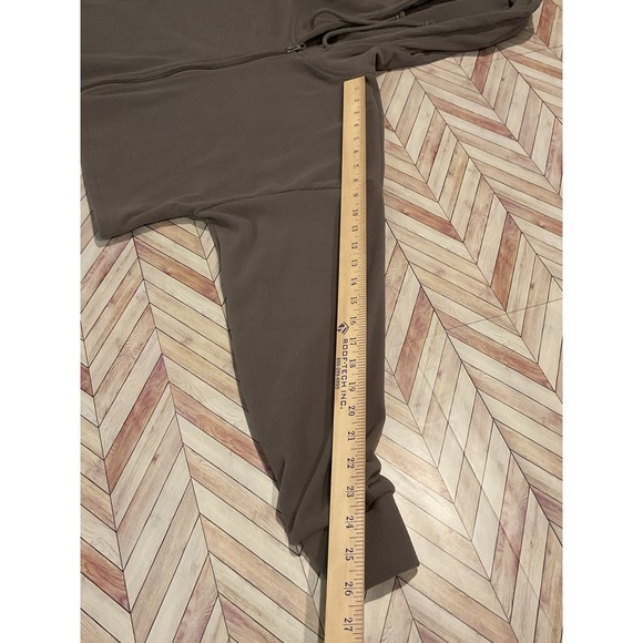 Wild Fable Gray‎ Corduroy Cropped Zip Up Hoodie Size M Womens Crop - Picture 8 of 10